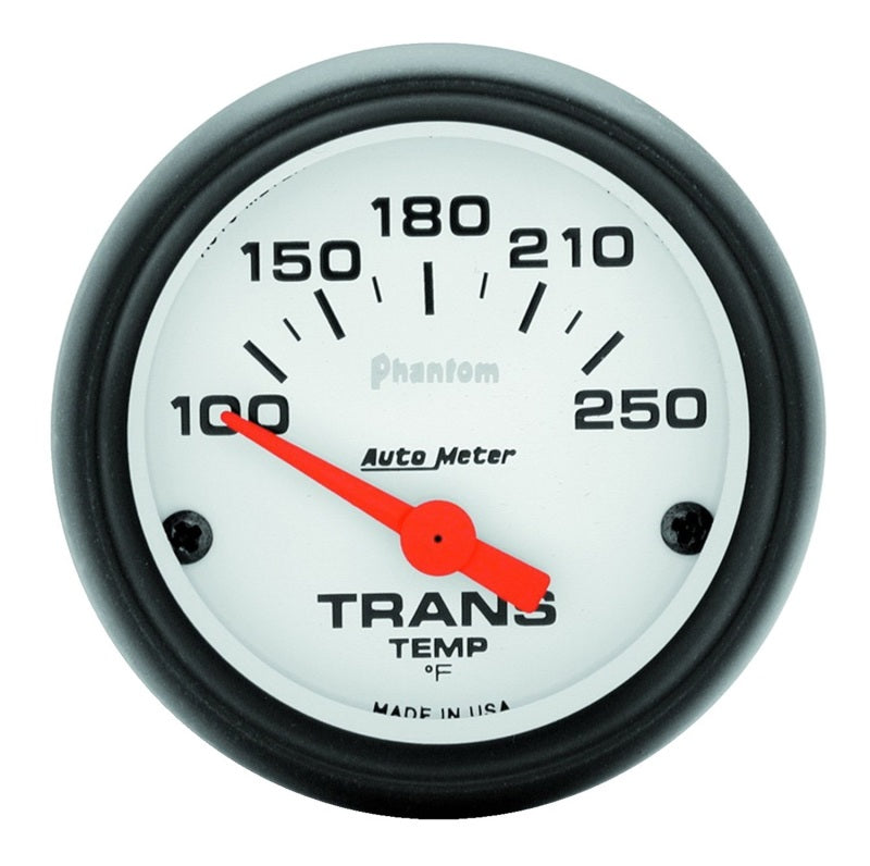 Autometer Phantom 52mm Short Sweep Electronic 100-250 Deg F Transmission Temperature Gauge