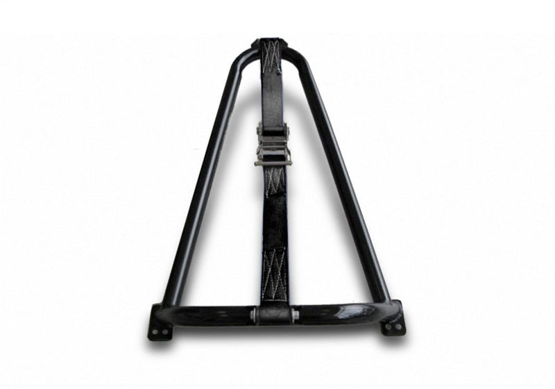 N-Fab Bed Mounted Tire Carrier Universal - Gloss Black - Black Strap
