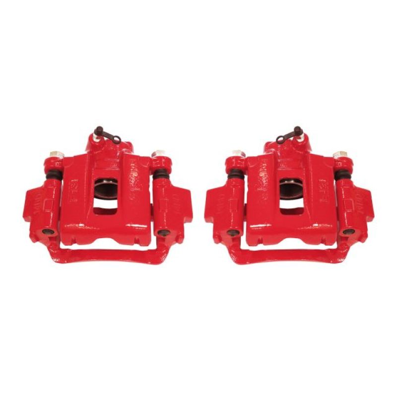 Power Stop 03-09 Toyota 4Runner Rear Red Calipers w/Brackets - Pair
