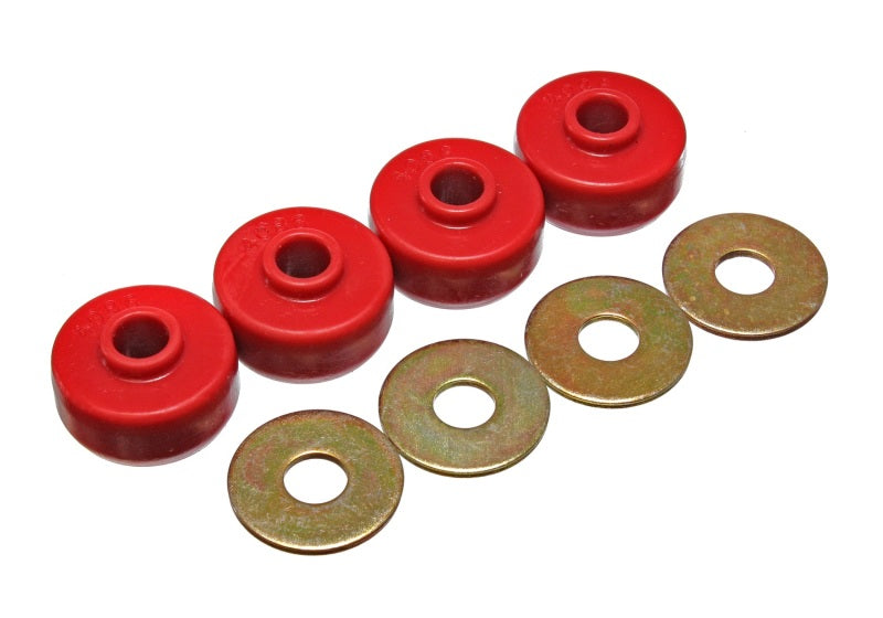 Energy Suspension 84-96 Chevy Corvette Red Spring Cushions for Rear Leaf Spring Bushing Set