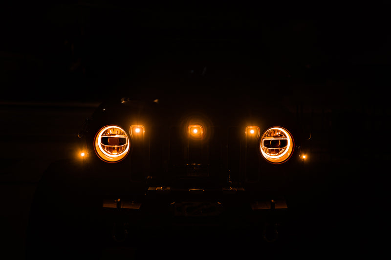 DV8 Offroad 2018+ Jeep JL Grill Amber Marker Lights