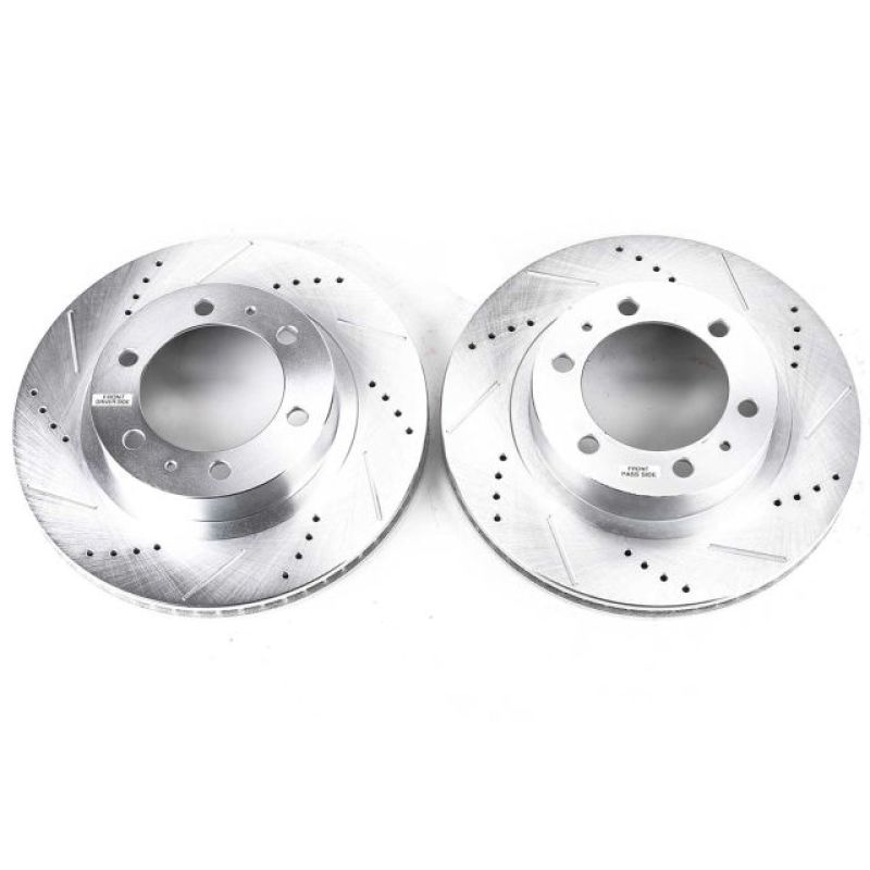 Power Stop 03-09 Toyota 4Runner Front Evolution Drilled & Slotted Rotors - Pair