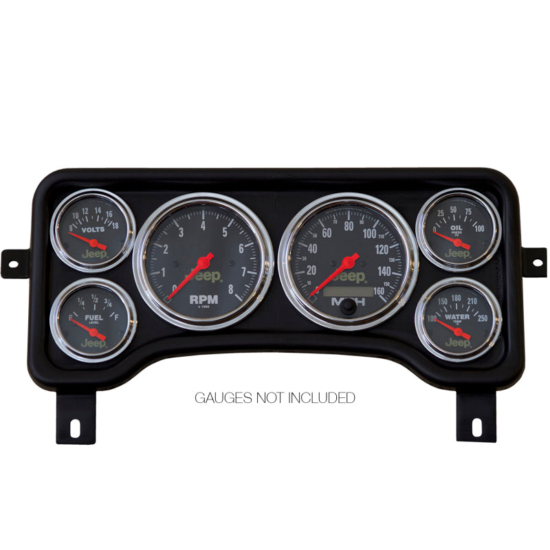 Autometer Jeep TJ/XJ Direct Fit Dash Panel 6 Gauge 3 3/8in x2 / 2 1/16in x4
